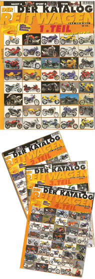 Darstellung Motorradkatalog 2002 in 4 Teilen