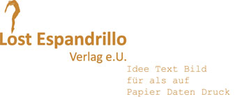 Logo "Lost Espandrillo Verlag" mit claim
