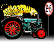 Grafik trojanischer Tiger im Tank Philip Magner 2011