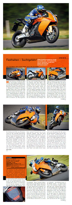 Midiscan "Haliklik"-Artikel KTM RC8